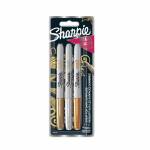 Sharpie Metallic Marker Permanent F 3 Stk Blister - Metallic Marker Permanent F 3 Stk Gold,Silber,Bronze Blister