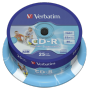 Verbatim - 1x25 Verbatim CD-R 80 / 700MB 52x Speed, Data Life plus print.