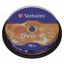  "Verbatim-1x10 Verbatim DVD-R 4,7GB 16x Speed, matt silver Cakebox-Verbatim-Hardware/Electronic"