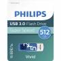 Philips Usb 3. 0 512gb Vivid Edition Blue (fm51fd001b/ 00) 1