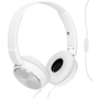 Sony - Sony MDR-ZX310APW On-Ear 3,5mm wei Headsetfunktion