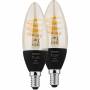 Philips - Hue LED Kerze E14 White Ambiance 4,9W 2er Set