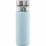 Xavax - Hama 00181598 Trinkflasche Tgliche Nutzung 450 ml Borosilikatglas - Silikon Blau - Transparent (00181598)