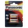 Panasonic - 1x2 Panasonic Photo CR 123 A Lithium