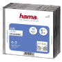 Hama - 1x10 Hama CD-Slim Jewel Case clear/black 51275