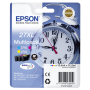 Epson - DURABrite Multipack (3 Farben) T 27 XL T 2705 - fr Epson WorkForce 3620DWF, 3640TWF, 7100DTW, 7610DWF, 7620TWF (C13T271540 [EURO-Version]
