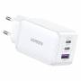Ugreen - Nexode USB-A+2*USB-C 65W GaN Tech Fast Charger White
