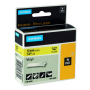 Dymo - Rhino IND ORIGINAL Schriftband Vinyl 12mm x 5,5m, schwarz auf gelb