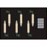 Krinner - Superlight Bavaria Mini Flame 6er Set Elfenbein