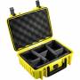 B & W - B&W Outdoor Case Type 1000 gelb mit Facheinteilung