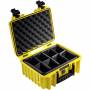 B & w International - B&W Outdoor Case Type 3000 gelb mit Facheinteilung