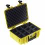 B & W - B&W Outdoor Koffer Type 4000 gelb mit Facheinteilung