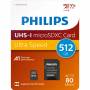 Philips Microsdxc Card 512gb Class 10 Uhs-i U1 Incl. Adapter 1