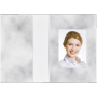 Daiber - 1x100 Daiber Bewerbungsbildmappe Wolkendesign grau 36x50mm