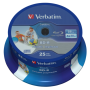 Verbatim - 1x25 Verbatim BD-R Blu-Ray 25GB 6x Speed DL Wide Printable CB