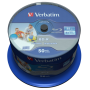  "Verbatim-1x50 Verbatim BD-R Blu-Ray 25GB 6x Speed DL Wide Printable CB-Verbatim-Hardware/Electronic"