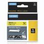 Dymo - DYMO RhinoPRO Flexible Nylon - Flexibles Nylonband - Schwarz auf Gelb - Rolle (2,4 cm x 3,5 m) - 1 Rolle(n) (S0773850)