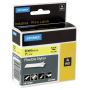  "Dymo-Dymo Rhino Flexible Nylon Tape 24 mm x 3,5 m black to yellow-Dymo-Hardware/Electronic"