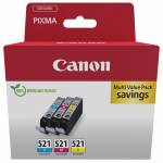 Canon - Patrone Canon CLI-521 3er-Pack Tricolor [EURO-Version]