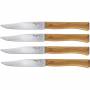 Opinel - Tischmesserset Facette 4-teilig Olivenholz