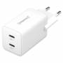 Ssd Interni - Power Adapter W40CC GaN wei 2x USB-C 40W