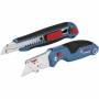 Bosch Powertools - Cuttermesser-Set Professional, 2-teilig (blau, fr Abbrechklingen und Trapezklingen)