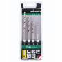 Alpen 0000110804100 Hss Metall-spiralbohrer-set 4teilig 1 / 4 - Alpen Kassette HSS Super ATM 4 2-12