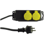 Rev - - Verlngerungsschnur - Wechselstrom 250 V - 3500 Watt - output connectors: 2 - 1,4m - Schwarz, Gelb (0512467555)