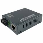 Level One - Gigabit RJ45 zu SC Mediakonverter - PoE PSE - Single-Mode Glasfaser - 20km - 1000 Mbit/s - IEEE 802.3 - IEEE 802.3ab - IEEE 802.