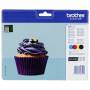 Brother - Brother LC-123 Value Pack BK/C/M/Y