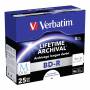 Verbatim - 1x5 Verbatim M-Disc BD-R Blu-Ray 25GB 4x Speed, Jewel Case print.