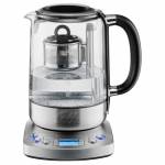 Solis - Tea Kettle Automatic 5518 - Wasserkocher mit Temperatureinstellung - Teekocher mit Timerfunktion - Silber (SO209)