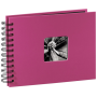 Hama - Fine Art Spiral pink 24x17 50 schwarze Seiten 113674