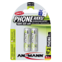Ansmann - Ansmann Blister 2 X DECT Accu, AA, 800mAh AA / HR6 Hybrides nickel-m�tal (NiMH) 