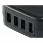 Conceptronic Ladegert 4port 25w Eu, 5v / 5a, Schwarz 1