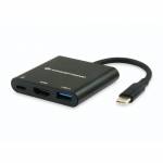 Conceptronic Donn01b Usb-c Zu -Schwarz hdmi-adapter - CONCEPTRONIC 3-1 Dock USB-C->HDMI,USB3.0,60WPD 15cm sw