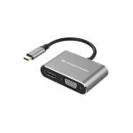 Conceptronic - Conceptronic DONN16G base para porttil y replicador de puertos Almbrico USB 3.2 Gen 1 (3.1 Gen 1) Type-C Negro, Plata