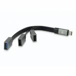 Conceptronic - CONCEPTRONIC USB-Hub 3-Port 3.1/C->2x2.0 1x3.0 o.Netz. gr