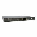 Level One - LevelOne Switch 16x GE GEP-2021 2xGE 2xGSFP 19 270W 16xPoE+