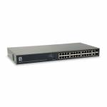 Level One - GEP-2651 - Switch - Smart - 24 x 10/100/1000 (PoE+) + 2 x Kombi-Gigabit-SFP - an Rack montierbar - PoE+