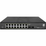 Level One - Hilbert 18-Port Gigabit Smart Lite Switch - 16 x Gigabit RJ45 - 2 x Gigabit SFP (GES-2118)
