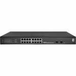 Level One - Hilbert 18-Port Gigabit PoE Smart Lite Switch - 16 PoE Ausgnge - 2 x Gigabit SFP - 802.3at/af PoE - 230W PoE-Leistungsbudg