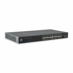 Level One - GTL-2661 - Switch - 24 x 10/100/1000 + 2 x 10 Gigabit SFP+ - Desktop, an Rack montierbar