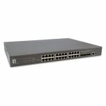 Level One - GTP-2871 - Switch - L3 Lite - managed - 24 x 10/100/1000 (PoE+) + 4 x 10 Gigabit SFP+ - Desktop, an Rack montierbar - PoE+ (400 