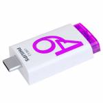 Philips - USB 3.2 64GB Click Series Gen 1 USB-C