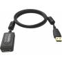 Vision - Vision Professional - USB-Verlngerungskabel - USB (M) bis USB (W) - USB 2.0 - 5 m - aktiver Booster nachgeschaltet - Schwa