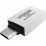 Vision - Vision TC-USBC3A USB-A USB-C White cable interface/gender adapter