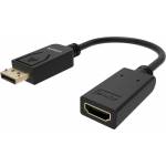 Vision - Professional - Videoanschlu - DisplayPort / HDMI - DisplayPort (M) bis HDMI (W) - Schwarz - 4K Untersttzung