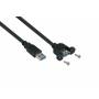 Kabelmeister - kabelmeister USB3.0 Verlng. A St.-A Einbau UL schwarz 1m