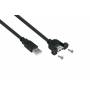 Kabelmeister - kabelmeister USB2.0 Verlngerung A-St.-Einbaub.A schw. 0,5m
